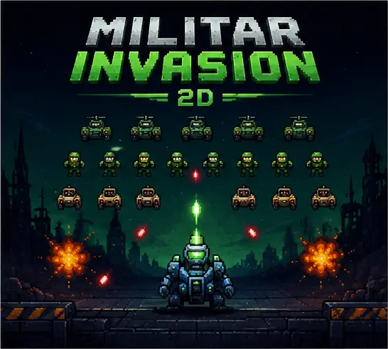 Cover promocional de Militar Invasion 2D
