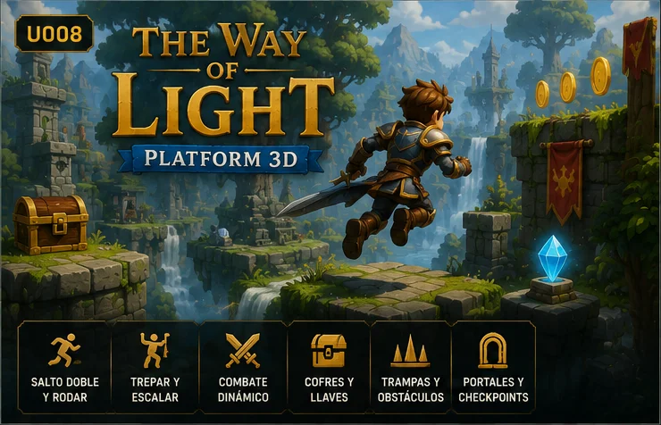 Cover promocional de The Way of Light Platform 3D