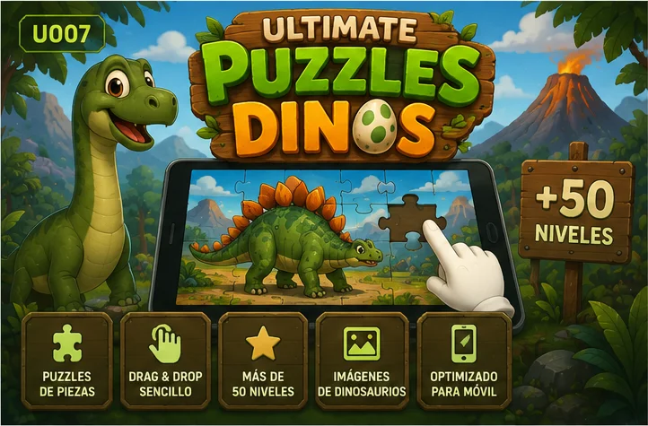 Cover promocional de Ultimate Puzzles Dinos