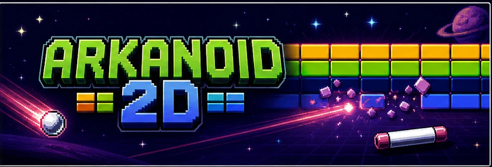 Promotional thumbnail for the U001 Brick Breaker 2D Unity C# project